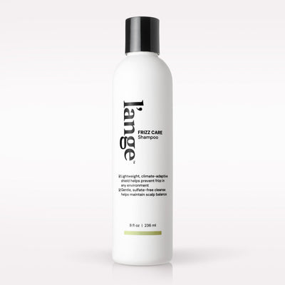 L’ange Frizz Care Shmapoo on a blank background 