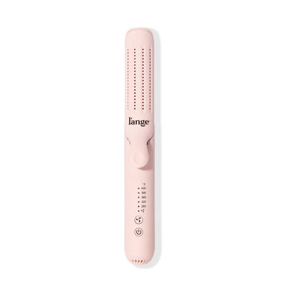 Blush Floating titanium plates with rounded edges features cooling air vents with ergonomic handle