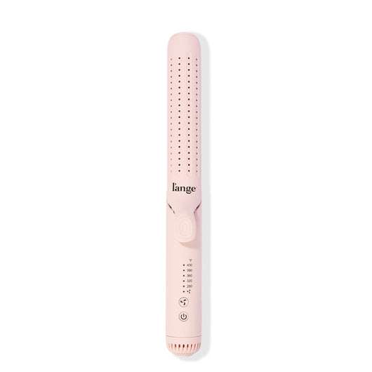 Larger Blush Floating titanium plates with rounded edges features cooling air vents with ergonomic handle