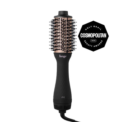 L'ange Le Volume 60MM Black hair volumizing brush dryer, displayed  on a white background, featuring a Cosmopolitan Holy Grail Beauty Awards 2026 badge