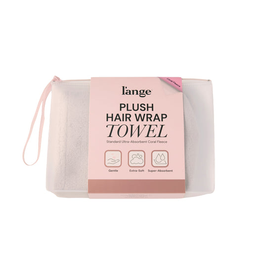 Plush Hair Wrap Towel Medium Ultra-Absorbent Coral Fleece