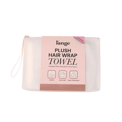 Plush Hair Wrap Towel Medium Ultra-Absorbent Coral Fleece