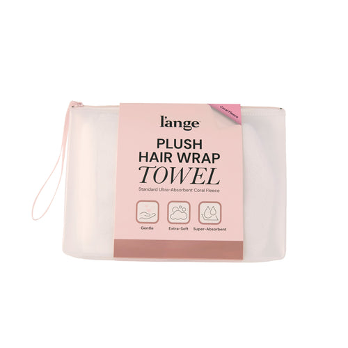 Plush Hair Wrap Towel Medium Ultra-Absorbent Coral Fleece