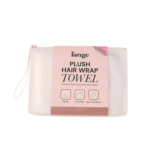 Plush Hair Wrap Towel Medium Ultra-Absorbent Coral Fleece
