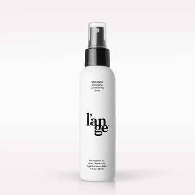 L’ange Replenish Detangling Conditioning Spray on a blank background 