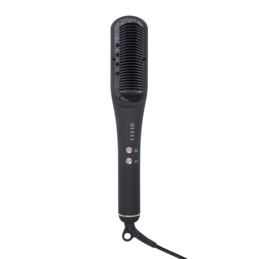 Black SteamSmooth comb on a blank background