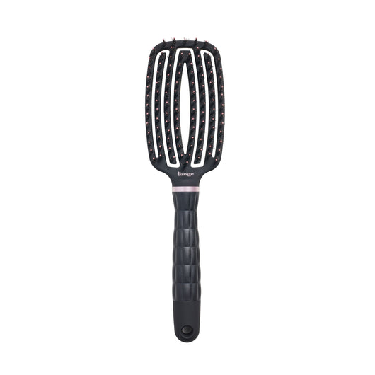 black L’ange vented paddle brush with nylon bristles on a white background