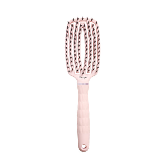 blush L’ange vented paddle brush with nylon bristles on a white background