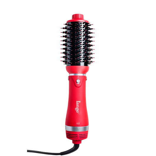 red L'ange Volume Boost  hot air brush on a blank background