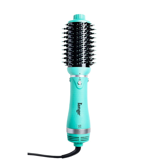 blue L'ange Volume Boost  hot air brush on a blank background