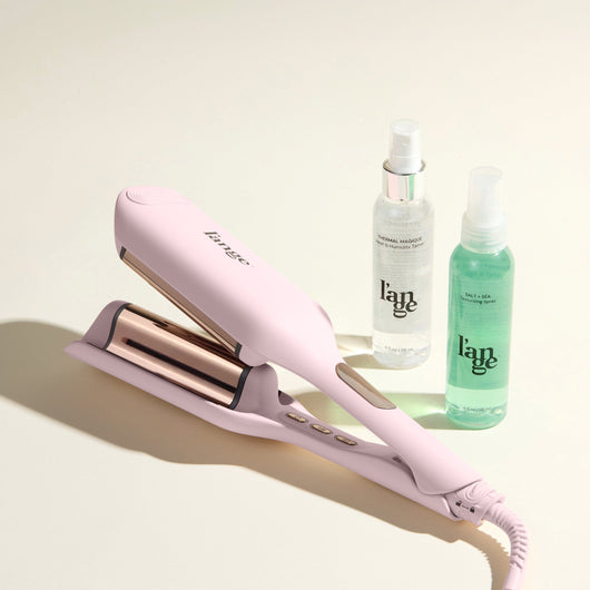 Wave Maker Value Set, featuring a Blush 1.3-in SculptWaver, Thermal Magique, and Salt & Sea, displayed on a beige background